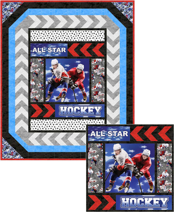 All Star Hockey Quilt Pattern